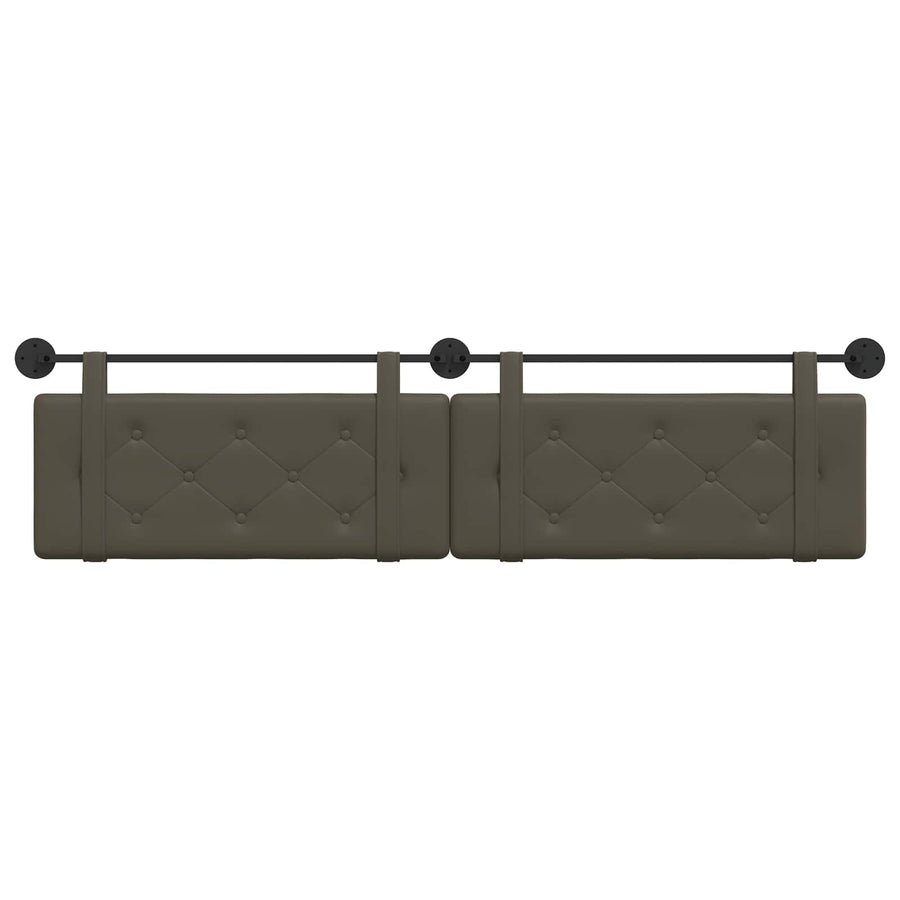 Hangend Hoofdeinde Grijs 210 x 55 x 5 cm Nep Leer