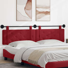 Wall-Mounted Headboard Wine Red 210 x 55 x 5 cm Faux Leather