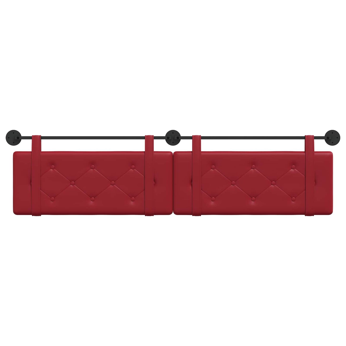 Hangend Hoofdeinde Wijnrood 210 x 55 x 5 cm Nep Leer
