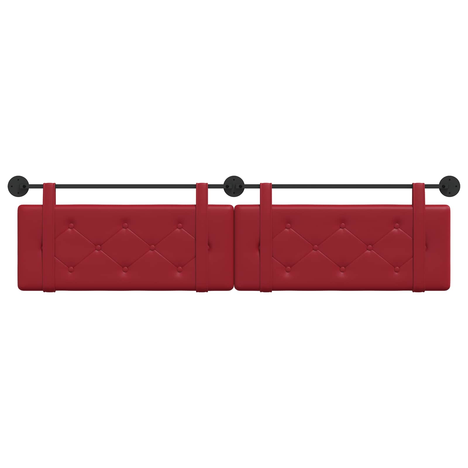 Hangend Hoofdeinde Wijnrood 210 x 55 x 5 cm Nep Leer