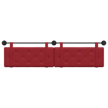 Hangend Hoofdeinde Wijnrood 210 x 55 x 5 cm Nep Leer