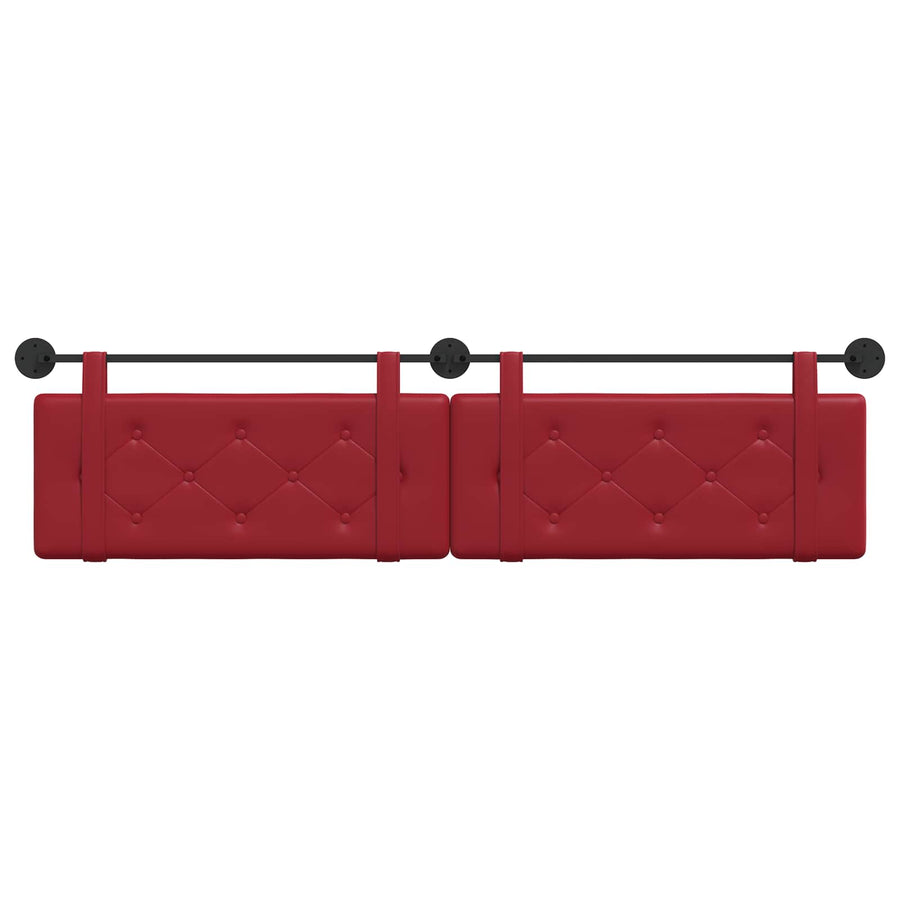 Hangend Hoofdeinde Wijnrood 210 x 55 x 5 cm Nep Leer