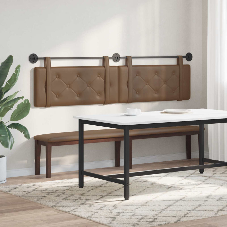 Hangend Hoofdeinde Cappuccino 210 x 55 x 5 cm Nep Leer