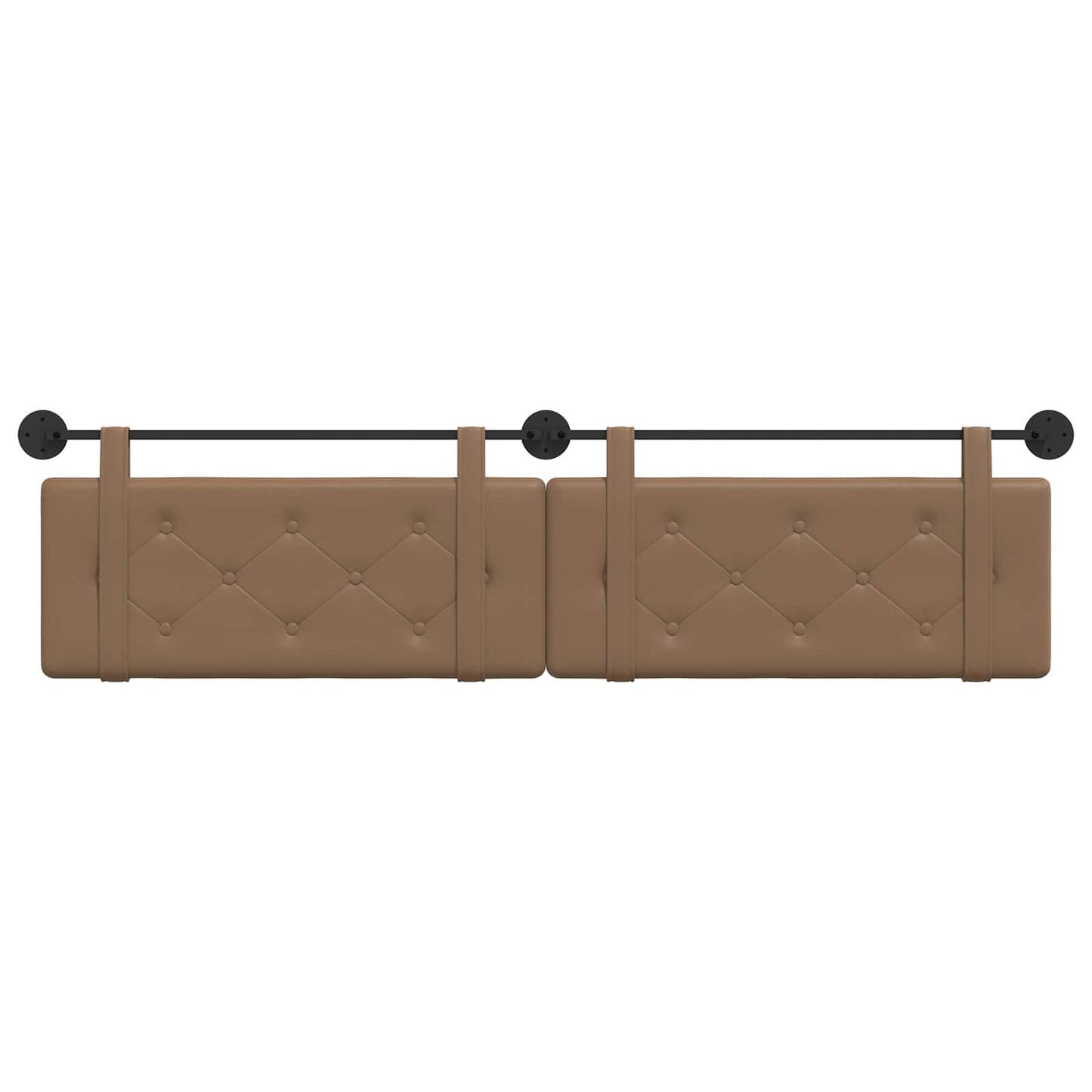 Hangend Hoofdeinde Cappuccino 210 x 55 x 5 cm Nep Leer