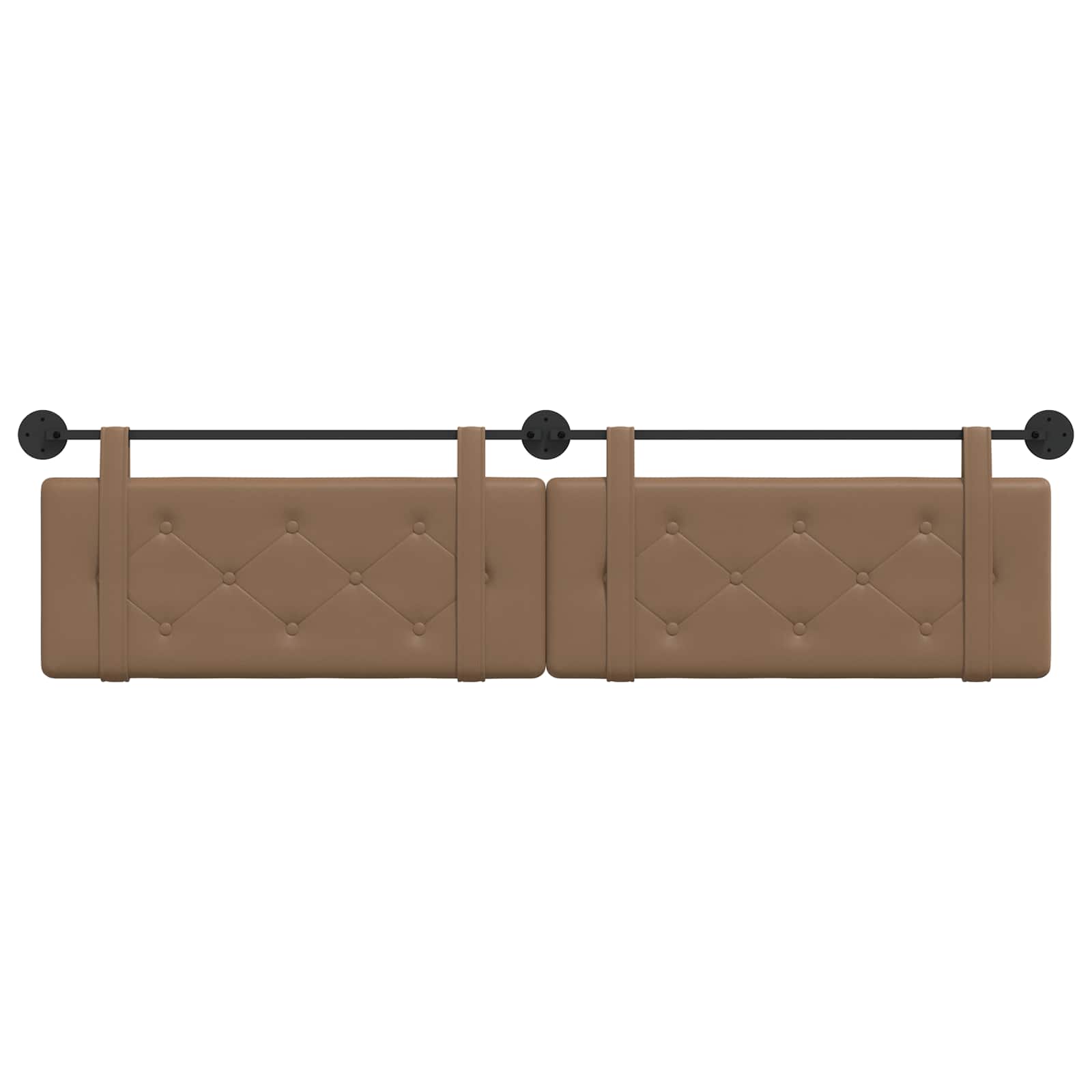 Hangend Hoofdeinde Cappuccino 210 x 55 x 5 cm Nep Leer