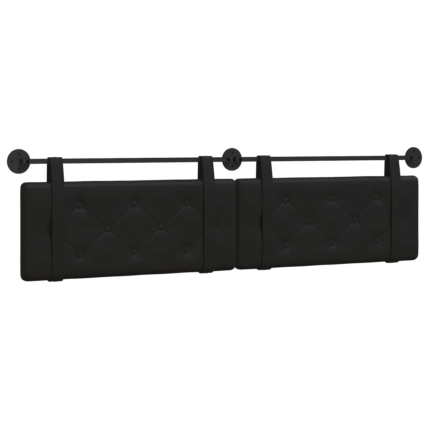 Hangend Hoofdeinde Zwart 210 x 55 x 5 cm Nep Leer