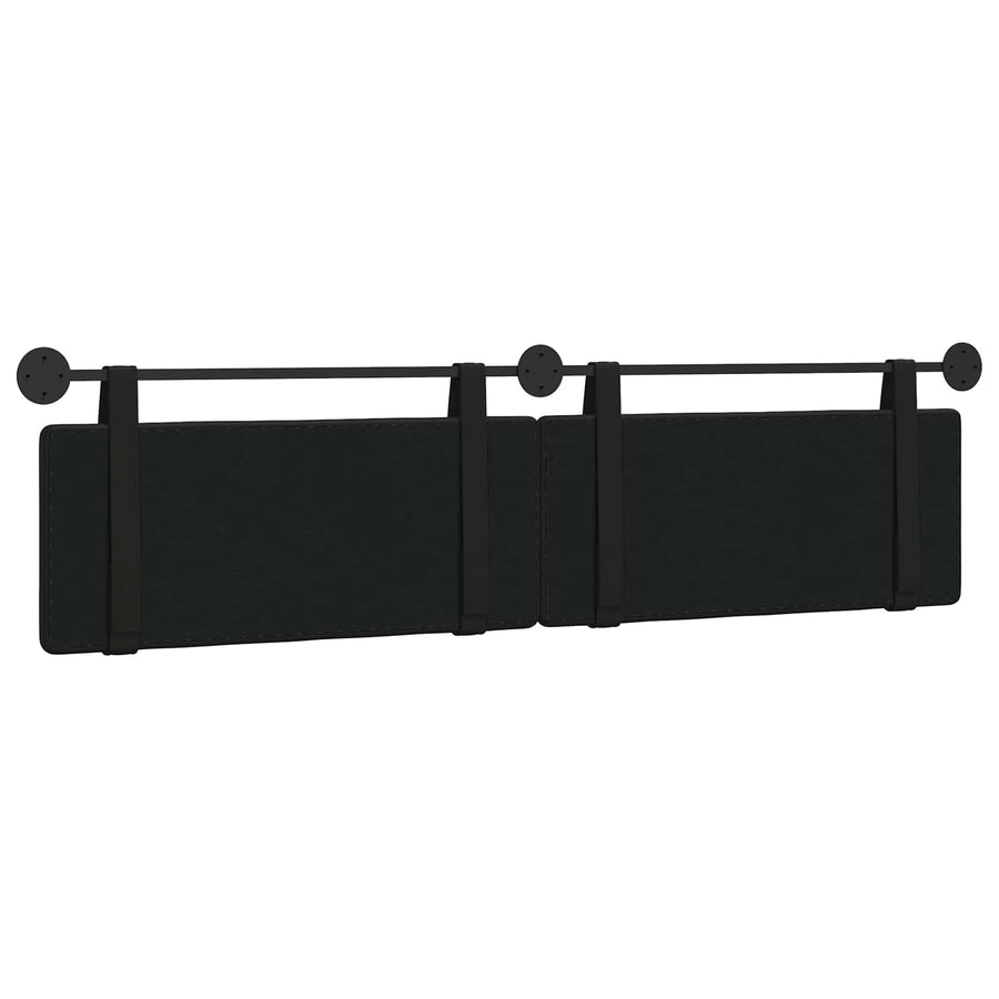 Hangend Hoofdeinde Zwart 210 x 55 x 5 cm Nep Leer