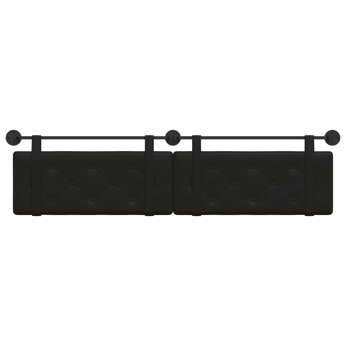 Hangend Hoofdeinde Zwart 210 x 55 x 5 cm Nep Leer