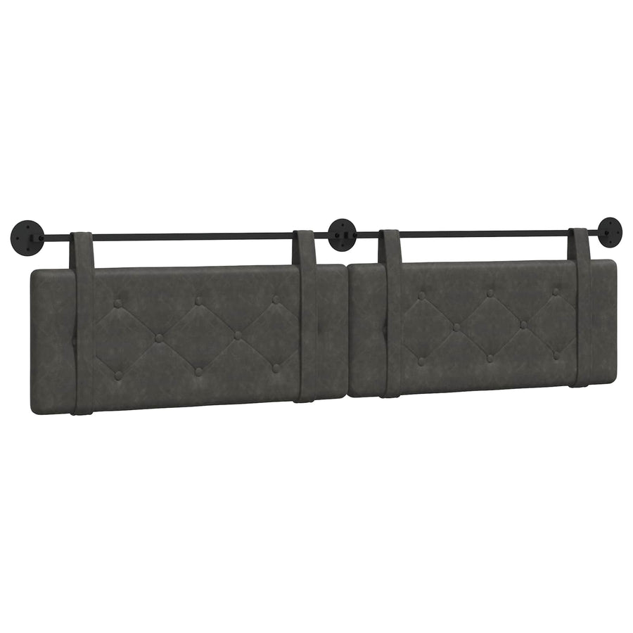 Hangend Hoofdeinde Zwart 210 x 55 x 5 cm Antiek PU