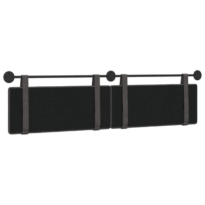 Hangend Hoofdeinde Zwart 210 x 55 x 5 cm Antiek PU