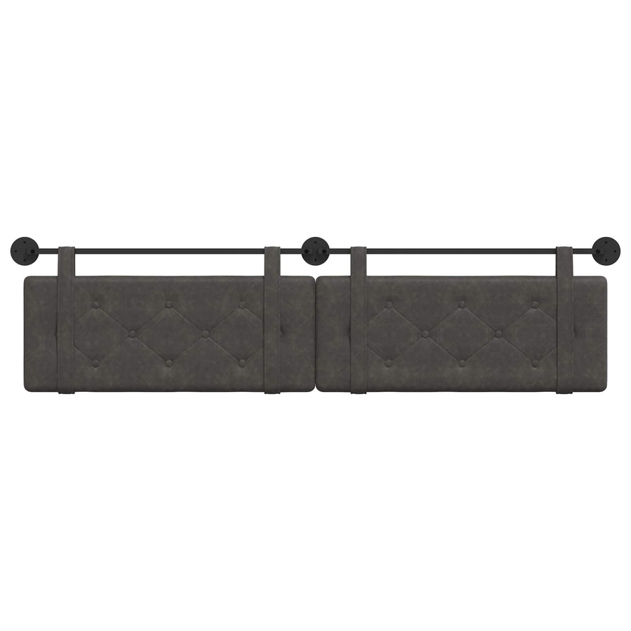 Hangend Hoofdeinde Zwart 210 x 55 x 5 cm Antiek PU