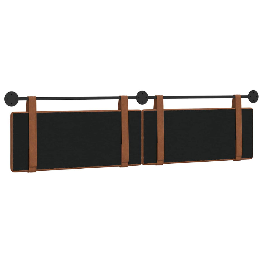 bruin Wandgemonteerd 2 pcs Bruin 200 x 5 x 40 cm Spaanplaat