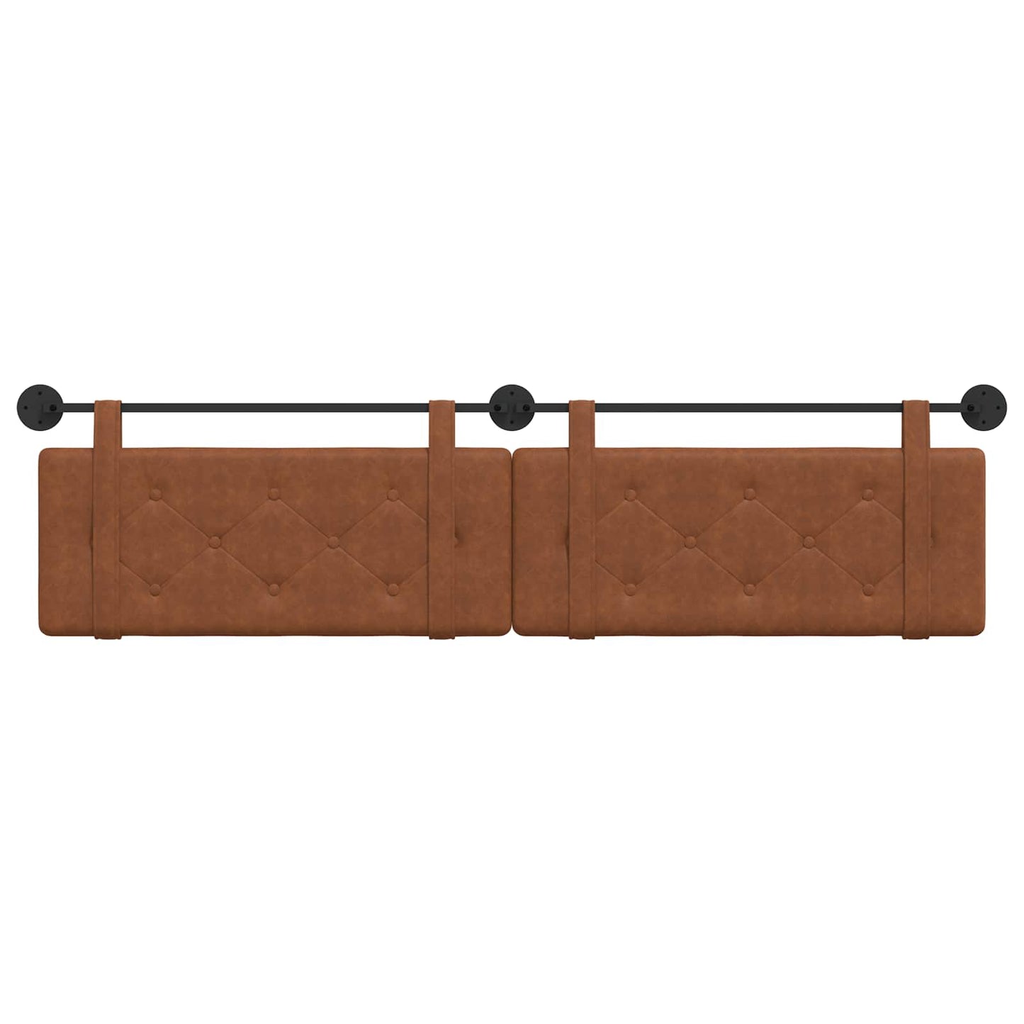 bruin Wandgemonteerd 2 pcs Bruin 200 x 5 x 40 cm Spaanplaat