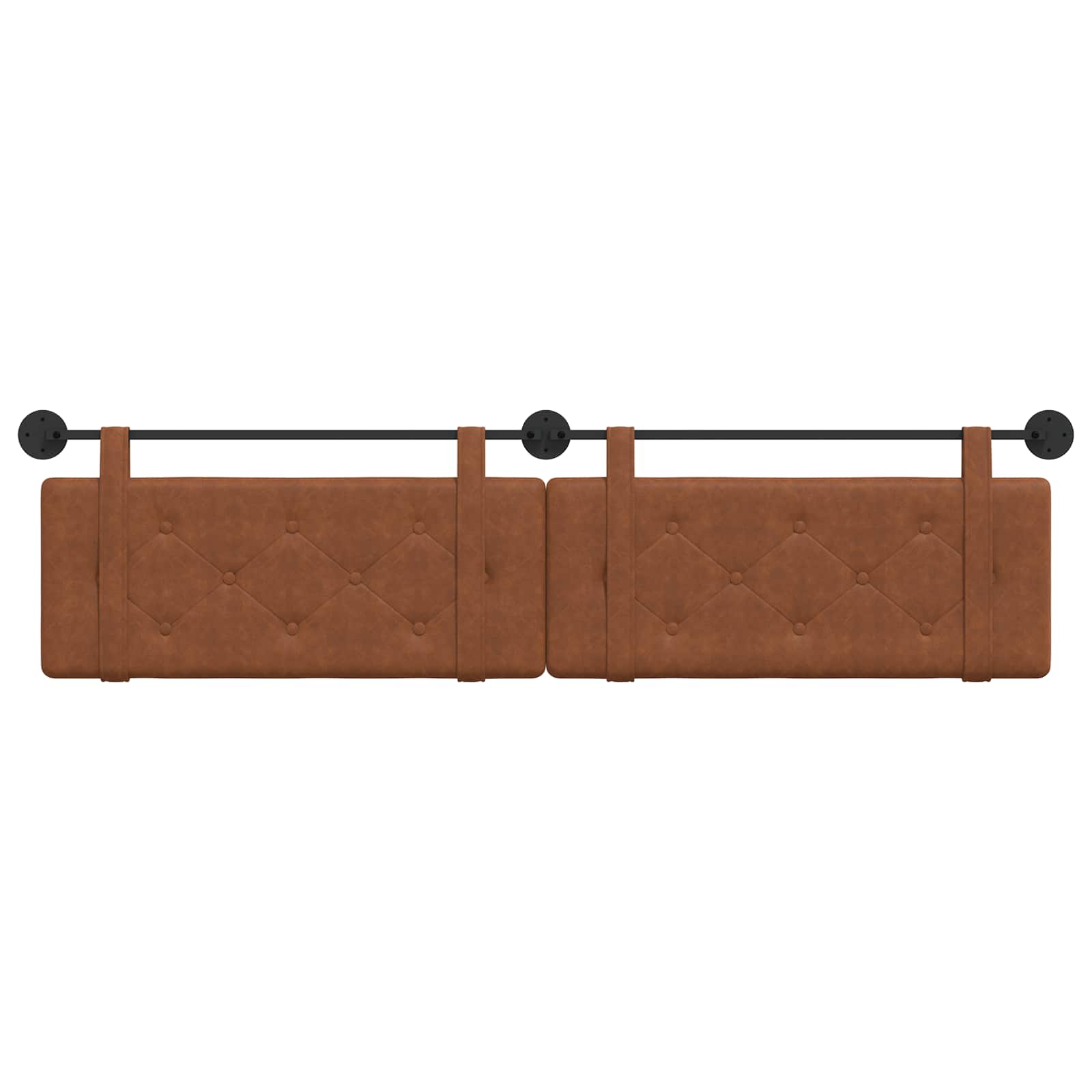 bruin Wandgemonteerd 2 pcs Bruin 200 x 5 x 40 cm Spaanplaat