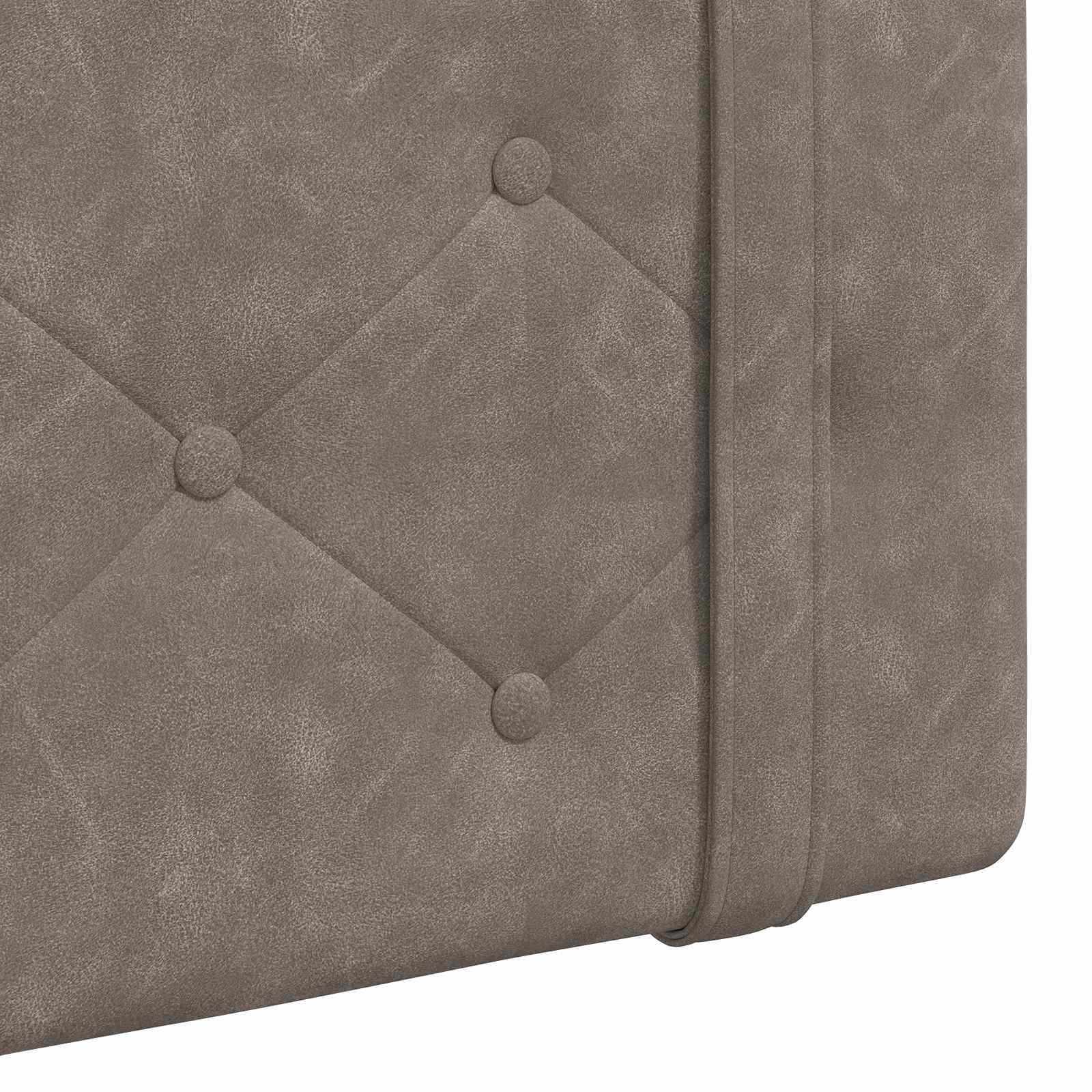 Hangend Hoofdeinde Grijs 210 x 55 x 5 cm Antiek PU