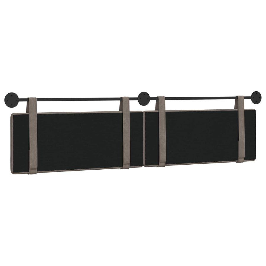 Hangend Hoofdeinde Grijs 210 x 55 x 5 cm Antiek PU