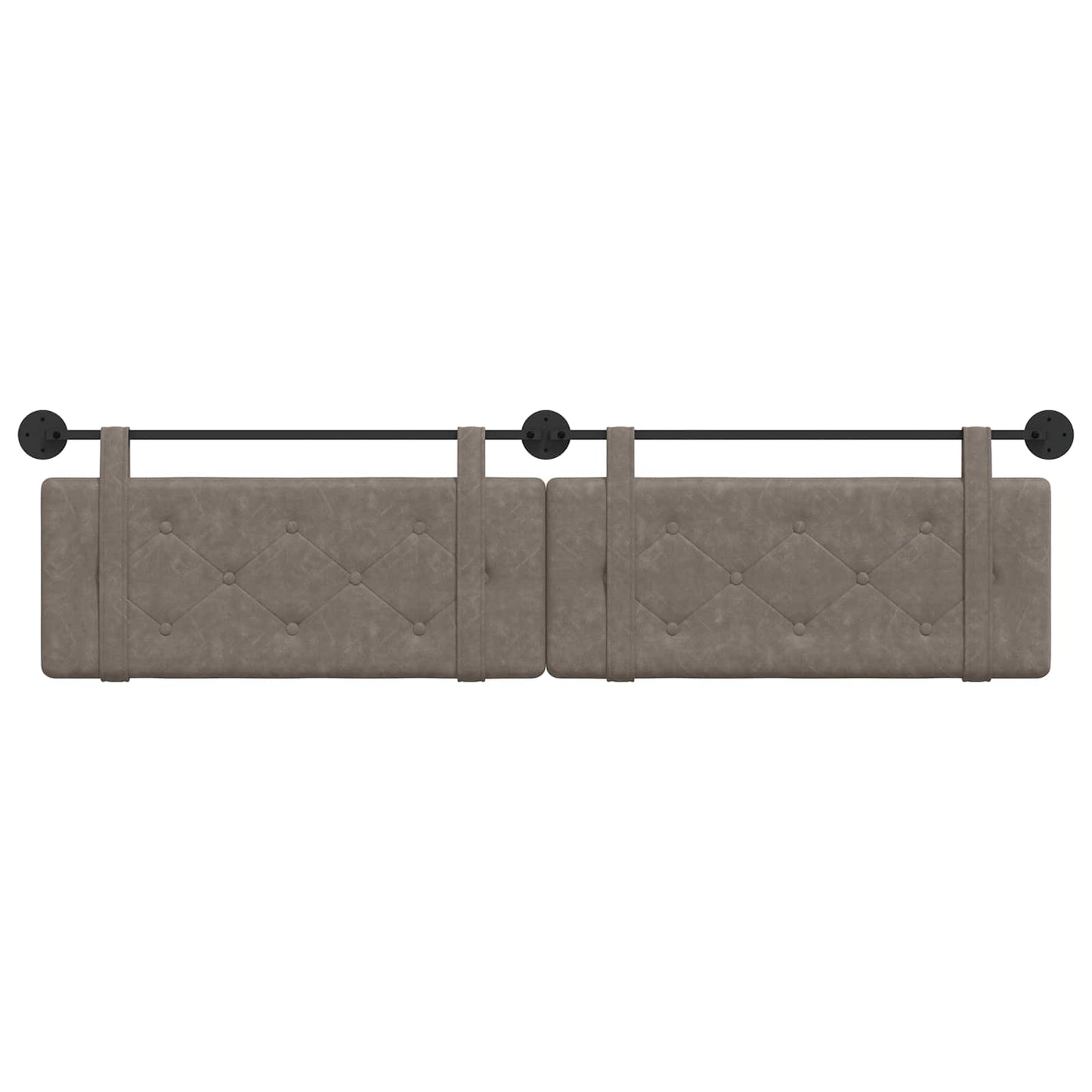 Hangend Hoofdeinde Grijs 210 x 55 x 5 cm Antiek PU