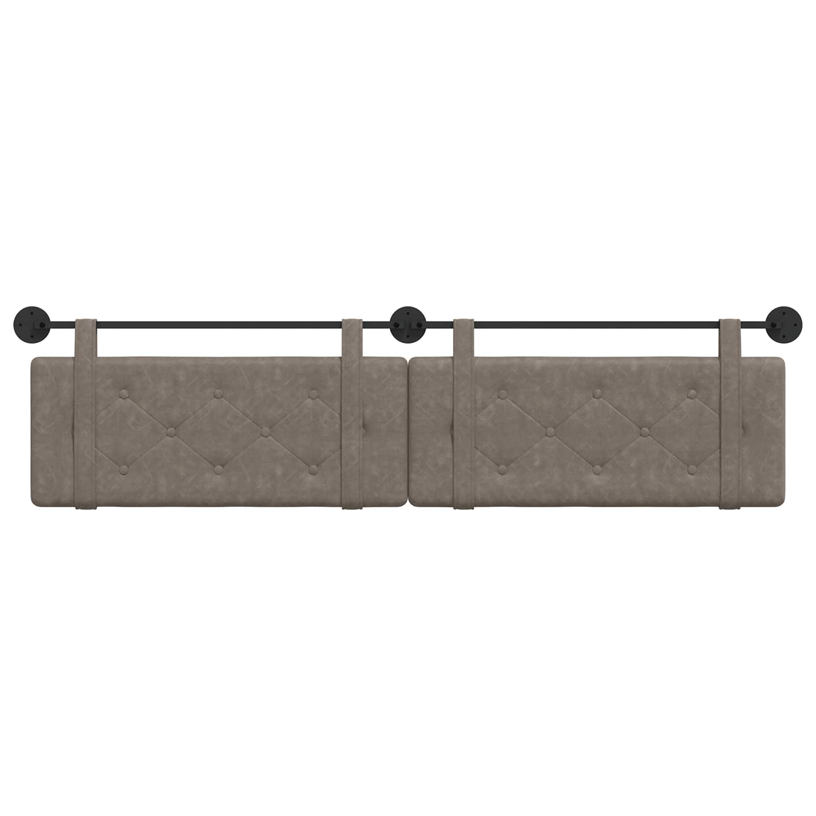 Hangend Hoofdeinde Grijs 210 x 55 x 5 cm Antiek PU