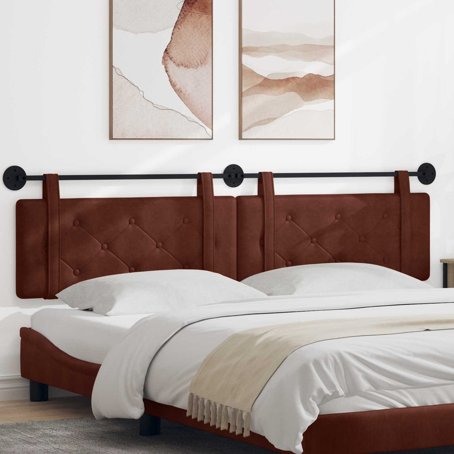 Hangend Hoofdeinde Glanzend Bruin 210 x 55 x 5 cm Antiek PU