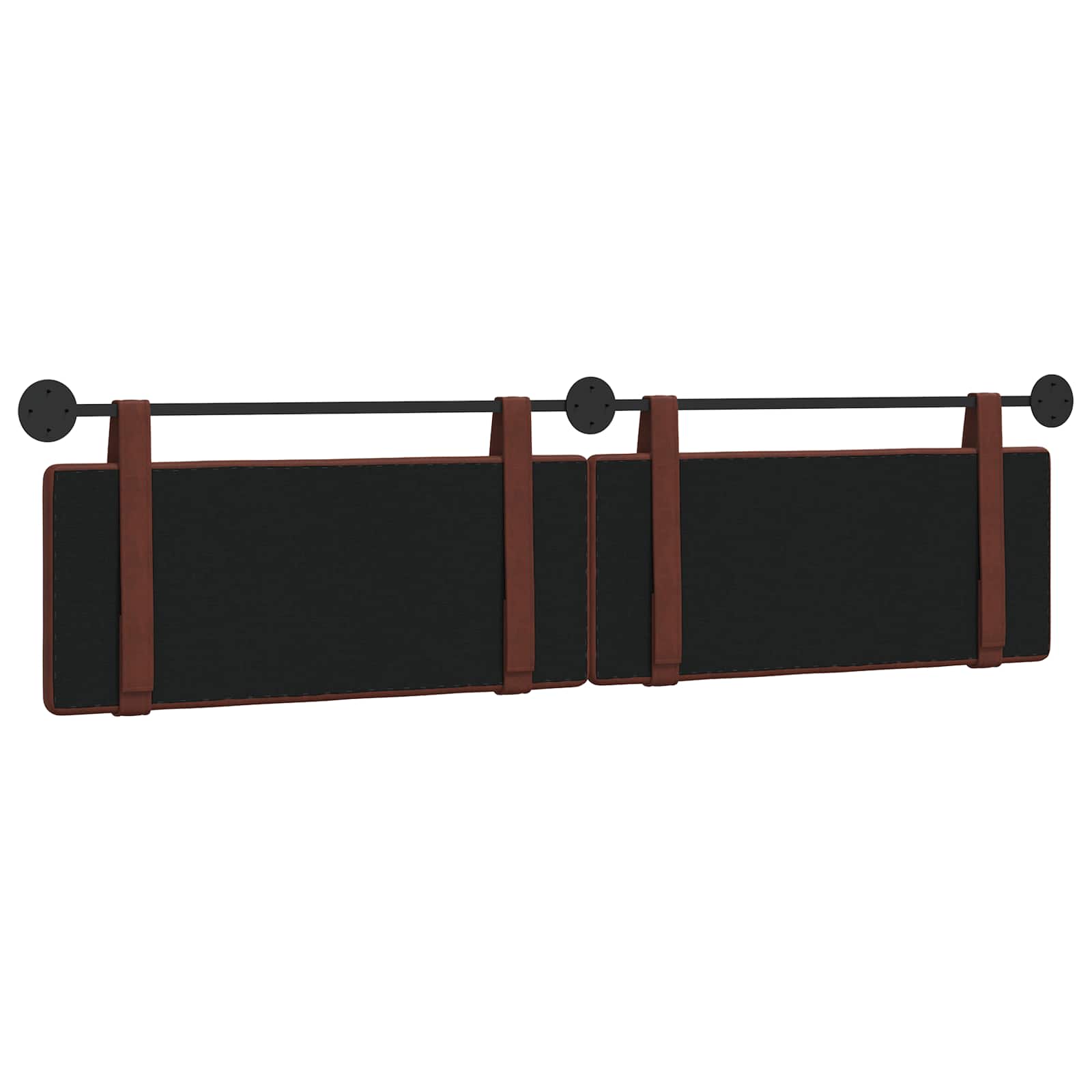 Hangend Hoofdeinde Glanzend Bruin 210 x 55 x 5 cm Antiek PU