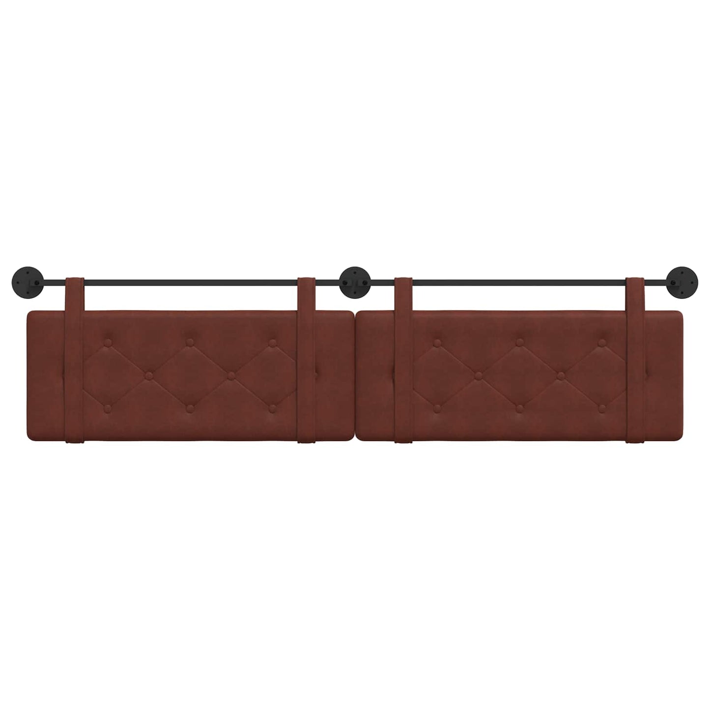 Hangend Hoofdeinde Glanzend Bruin 210 x 55 x 5 cm Antiek PU