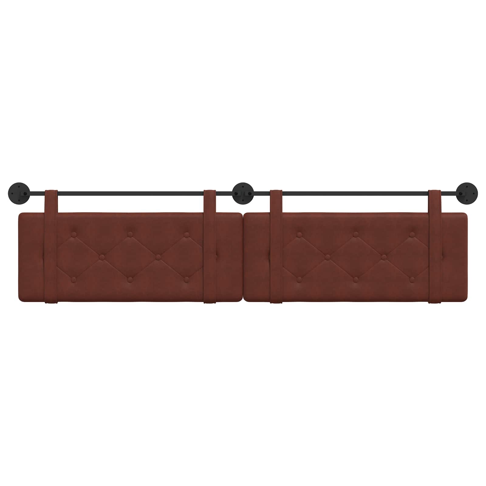 Hangend Hoofdeinde Glanzend Bruin 210 x 55 x 5 cm Antiek PU