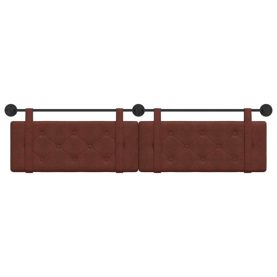 Hangend Hoofdeinde Glanzend Bruin 210 x 55 x 5 cm Antiek PU