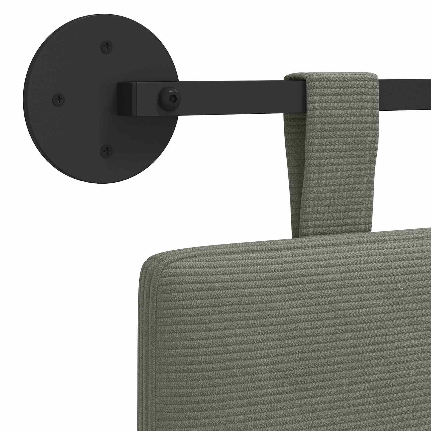 Hangend Hoofdeinde Wandgemonteerd Effen Katoen Stof 90 cm