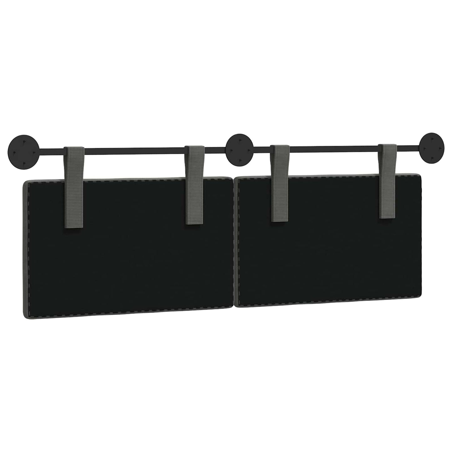 Hangend Hoofdeinde Donkergrijs 150 x 55 x 5 cm Katoen Stof