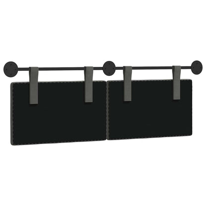 Hangend Hoofdeinde Donkergrijs 150 x 55 x 5 cm Katoen Stof