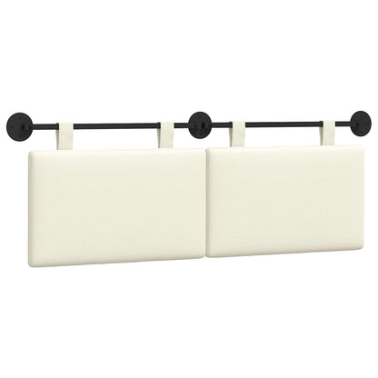 Hangend Hoofdeinde Effen Crème 150 x 55 x 5 cm Katoen Stof