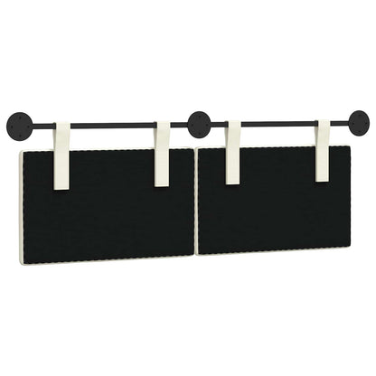 Hangend Hoofdeinde Effen Crème 150 x 55 x 5 cm Katoen Stof