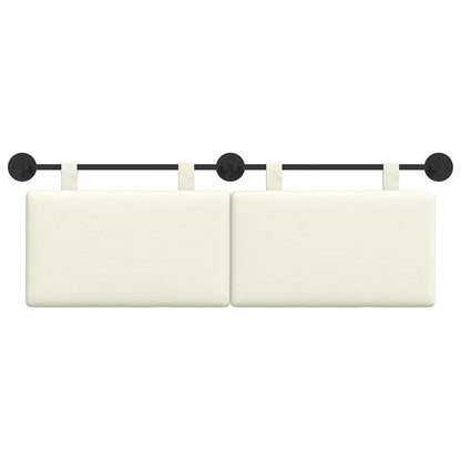 Hangend Hoofdeinde Effen Crème 150 x 55 x 5 cm Katoen Stof