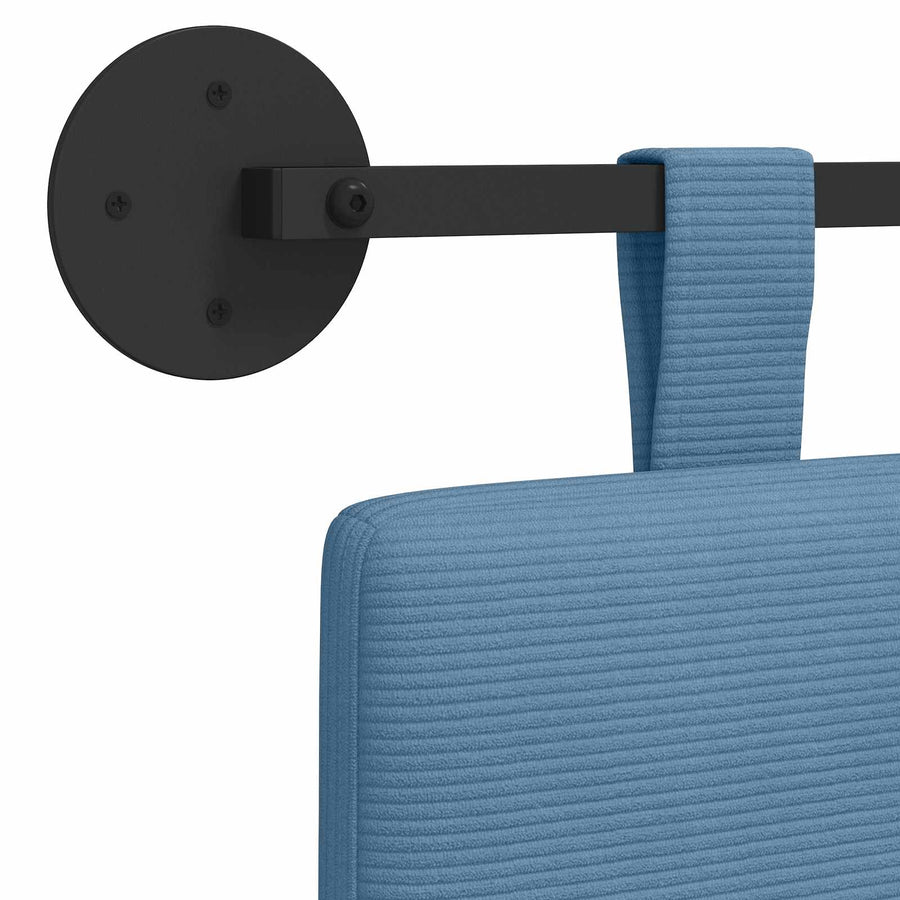 Hangend Hoofdeinde Effen Blauw 150 x 55 x 5 cm Katoen Stof
