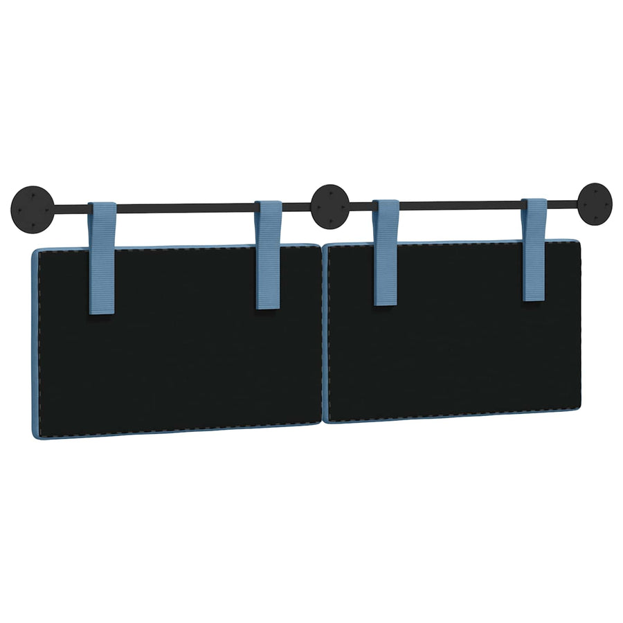 Hangend Hoofdeinde Effen Blauw 150 x 55 x 5 cm Katoen Stof