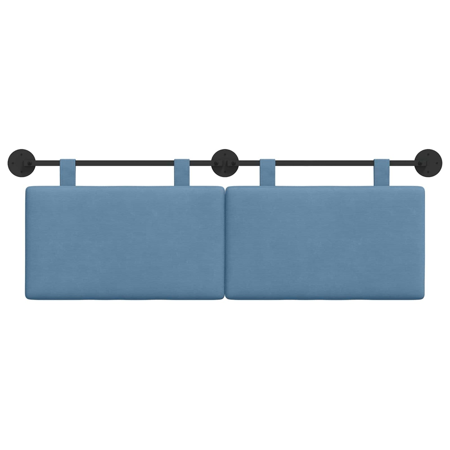 Hangend Hoofdeinde Effen Blauw 150 x 55 x 5 cm Katoen Stof
