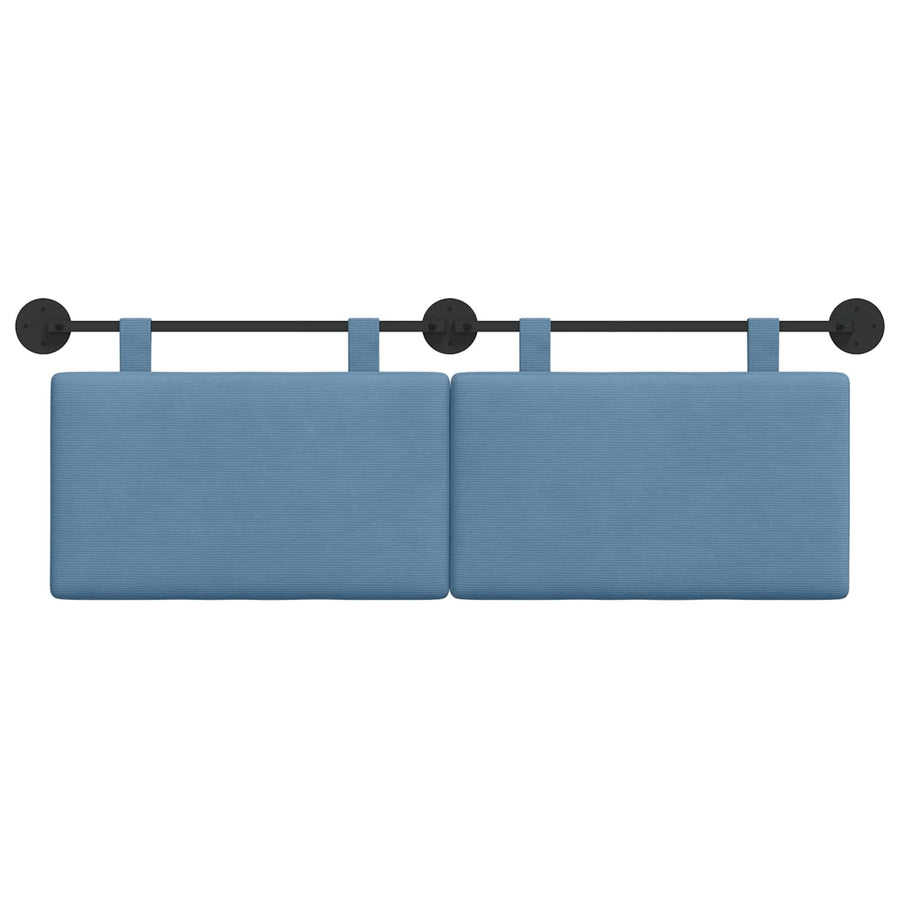 Hangend Hoofdeinde Effen Blauw 150 x 55 x 5 cm Katoen Stof
