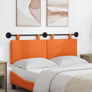 Hangend hoofdbord 150x5x55 cm oranje katoen stof
