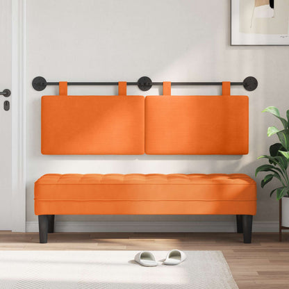 Hangend hoofdbord Oranje Katoen Stof