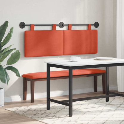 Hangend Hoofdeinde Rood-oranje 150 x 55 x 5 cm Katoen Stof