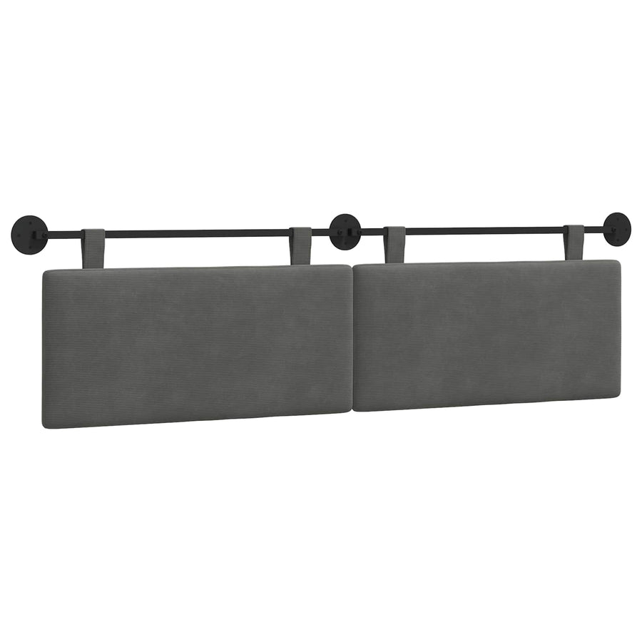 Hangend Hoofdeinde Donkergrijs 170 x 55 x 5 cm Katoen Stof