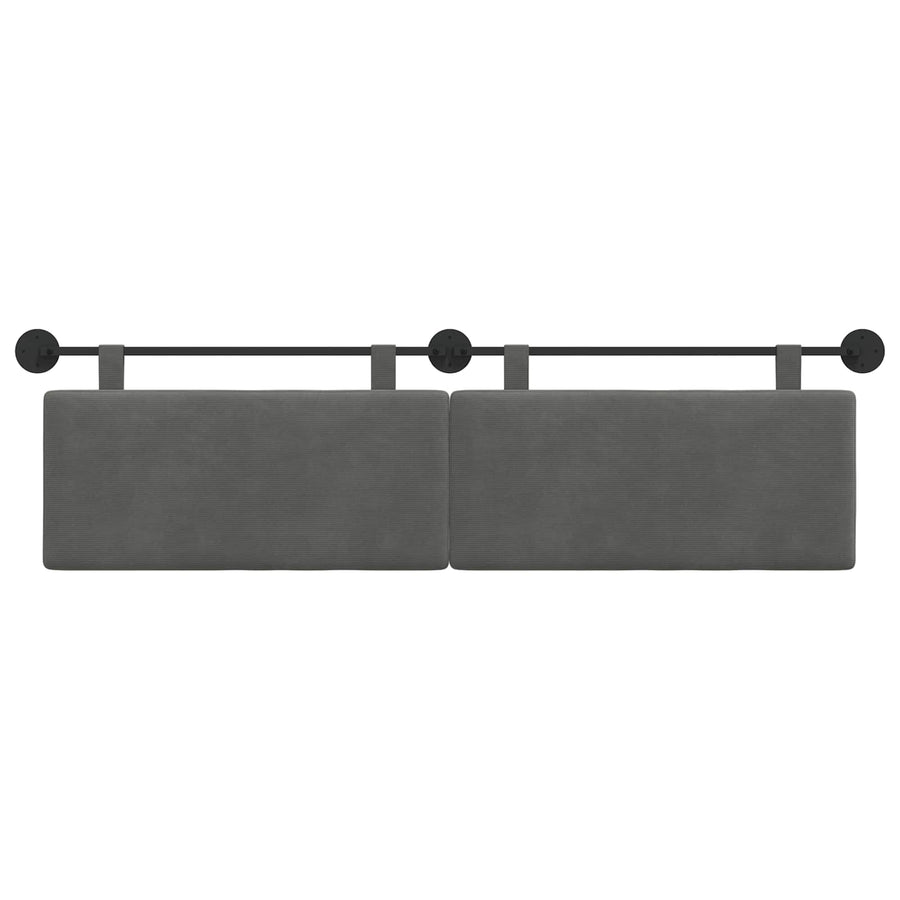 Hangend Hoofdeinde Donkergrijs 170 x 55 x 5 cm Katoen Stof