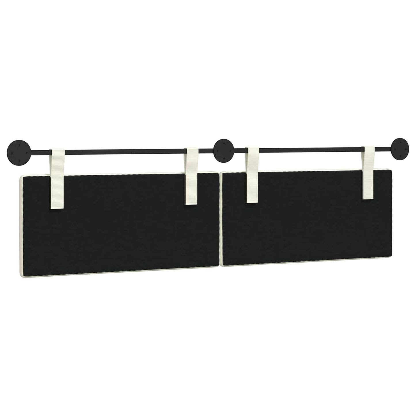 Hangend Hoofdeinde Effen Crème 170 x 55 x 5 cm Katoen Stof