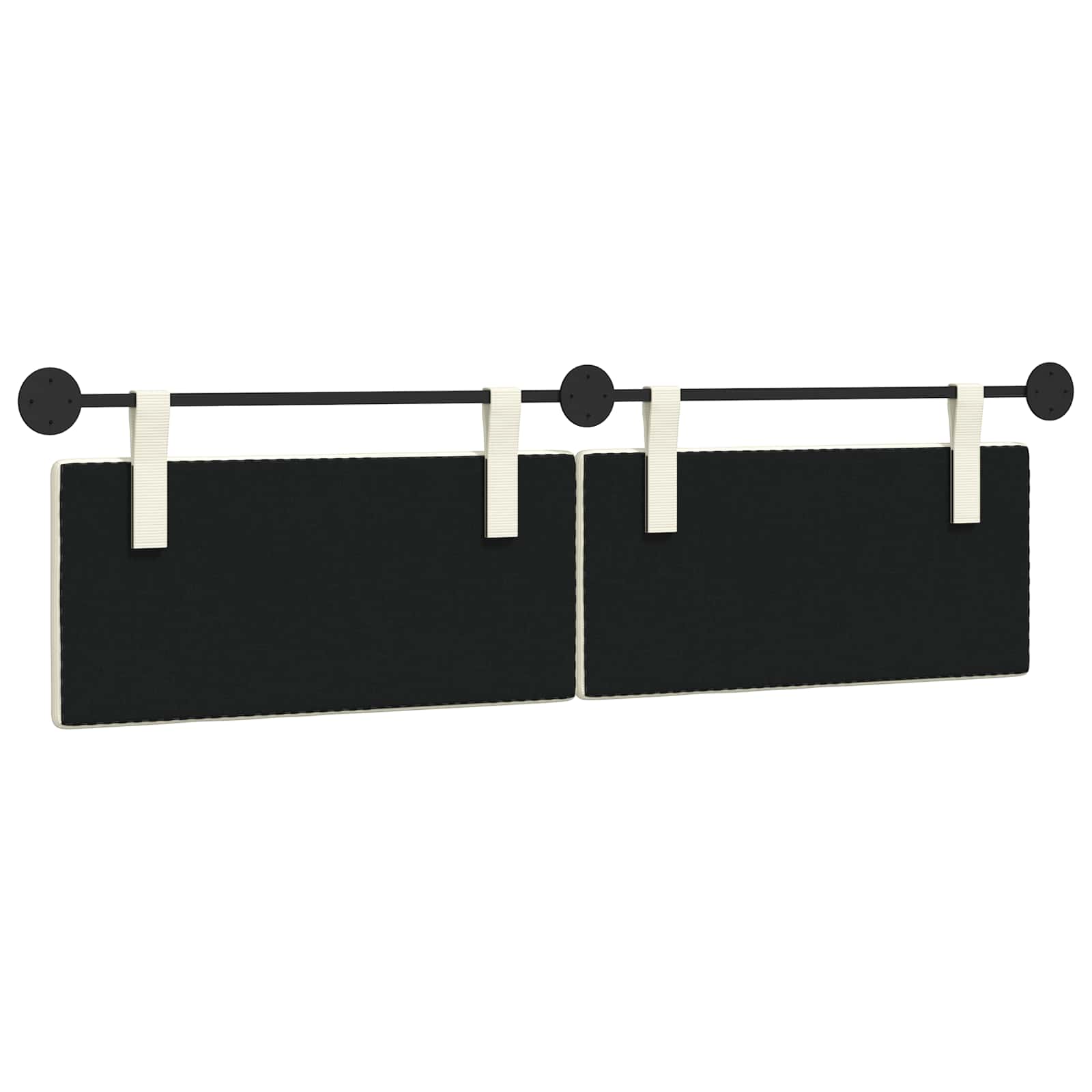 Hangend Hoofdeinde Effen Crème 170 x 55 x 5 cm Katoen Stof