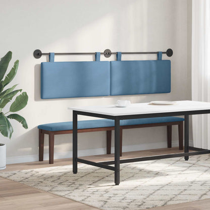 Hangend Hoofdeinde Effen Blauw 190 x 55 x 5 cm Katoen Stof