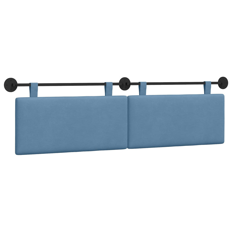 Hangend Hoofdeinde Effen Blauw 190 x 55 x 5 cm Katoen Stof