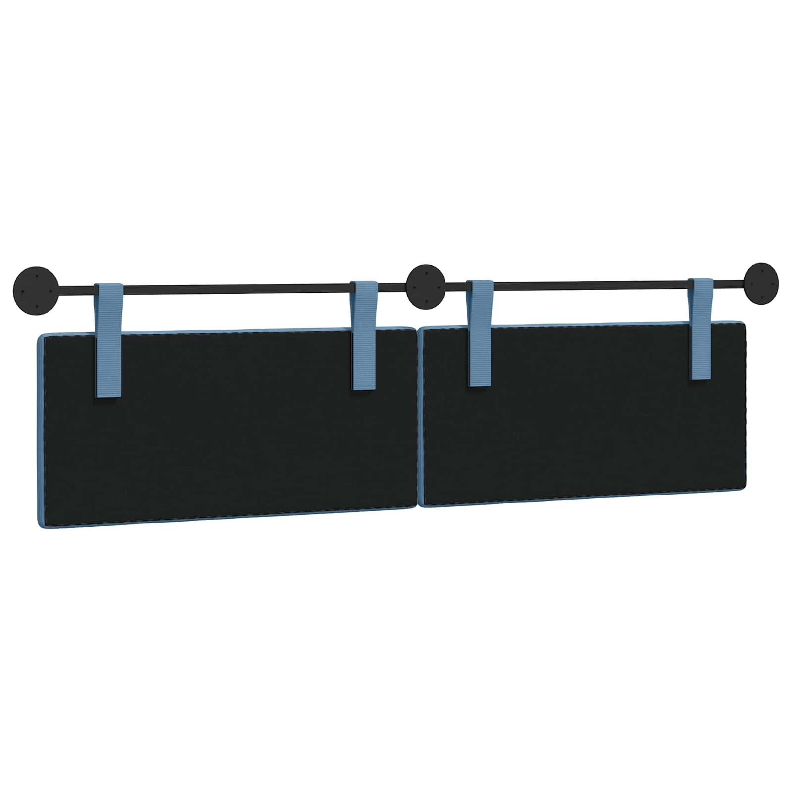 Hangend Hoofdeinde Effen Blauw 190 x 55 x 5 cm Katoen Stof