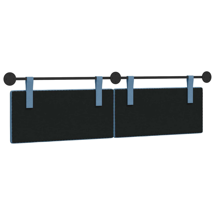 Hangend Hoofdeinde Effen Blauw 190 x 55 x 5 cm Katoen Stof