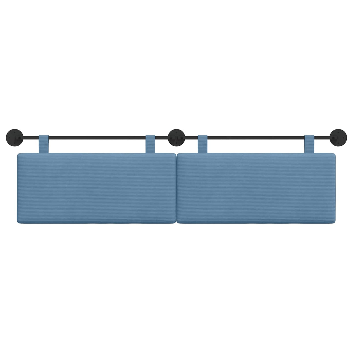 Hangend Hoofdeinde Effen Blauw 190 x 55 x 5 cm Katoen Stof