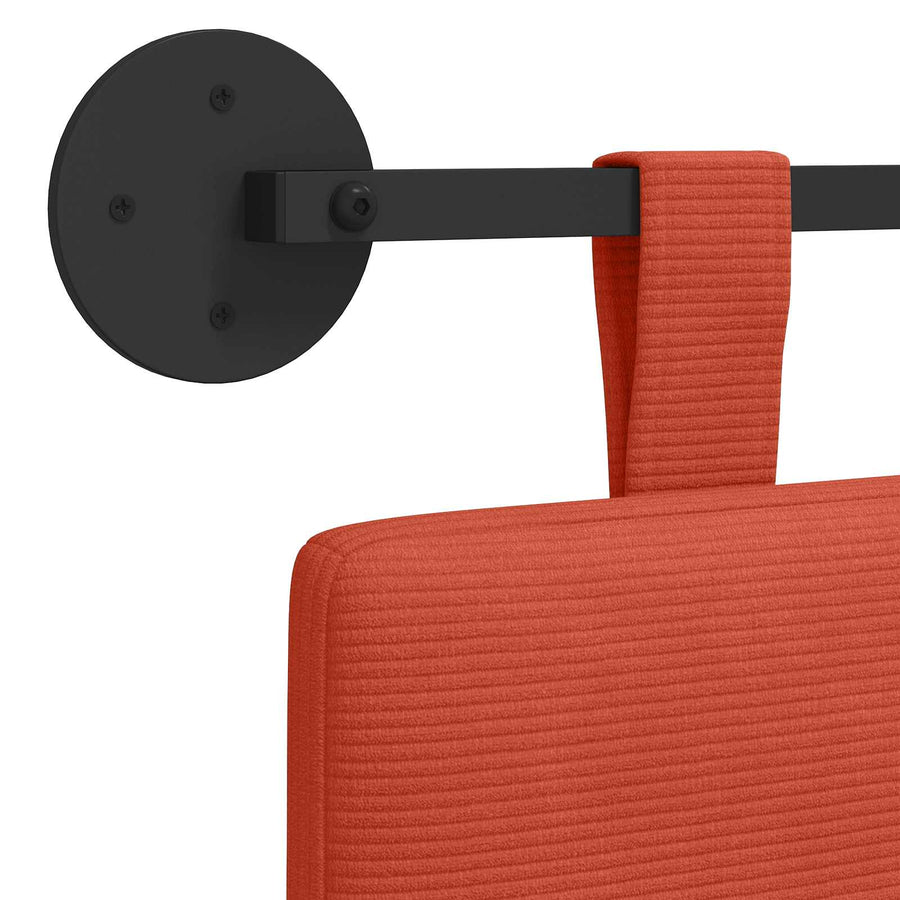 Hangend Hoofdeinde Rood-oranje 190 x 55 x 5 cm Katoen Stof